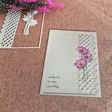 1 Piece Grids And Flower Scrapbooking Die - Ideal For Papercrafting, Card Making, Scrapbooking And DIY Album Decorating, The Die Features Metal Construction. - Multicolor - View 4