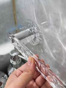 1个高品质多功能毛巾拖鞋架，采用透明亚克力材质，带排水孔，节省空间，用途广泛，适用于厨房、浴室和卫生间的收纳整理。 - 白色 - 查看 4