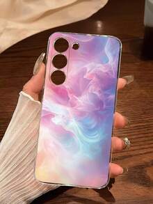 1个时尚彩色云纹软壳手机壳，兼容华为荣耀、Galaxy A04e/12/A13/A14/A34/A50/A52/A53/A54/S21/S22/S23/S24/S25/S25Ultra/S25FE/S26/S26 Plus/S26 Ultra/S26 Edge、6A/7A/8A、12T/13T/15T/15T Pro - 無色 - 查看 7