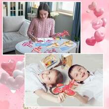 24 Sets Valentine's Day Gifts For Make Your Own 3D Airplane Wood Planes DIY Painting Kits With Valentines Cards Unfinished Wooden Airplane Crafts Toys For Classroom Exchange Prizes Party Favors - Colorful - View 7