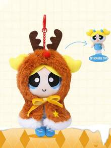 The Powerpuff Girls Holiday Character Keychain Bag Charm Pendant, Reindeer Snowman Penguin Costume Design Options, Cartoon Winter Cosplay Outfit with Detailed Expression and Decorative Elements, Soft-Touch Fabric Surfaces with Fine Stitching and Qualityefarsman, 1pight Hanging as Character Collectible for Daily Styling Display Decoration and Desk Accent, Eye-Catching Seasonal Cartoon Accessory for Character Fans and Art Figure Collectors, Ideal Christmas Holiday Birthday Gift Choice for Friends Couples and Special Celration Moments - 彩色 - 查看 10