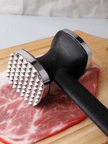 Premium Dual-Sided Meat Tenderizer, Stainless Steel Head & Non-Slip Handle Meat Mallet - Durable Kitchenware For Perfectly Tender Steak & Poultry - Multicolor - View 7