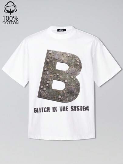 Tiny Spark White Tee Shirt Vintage Graphic Cyberpunk Electronic Printed