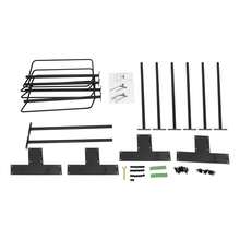 gladney 4-Pack Wall-Mounted Carbon Steel Saddle Racks With Double Pad Bars - Heavy-Duty Space-Saving Stable Storage - Black - View 10