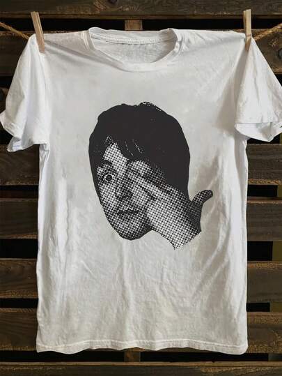 Camiseta Gráfica Divertida de los Beatles para Hombre y Hombre y Mujer - Camiseta Vintage de Banda de Música, Ligera y Transpirable, 100% de Cuello Redondo Oversize y Manga Corta para Uso Casual, Fiestas y Atuendos Diarios - Ropa Unisex de Estilo Retro para Adultos con Estampado Icónico de Notas Musicales en Blanco y Negro, Costura de Doble Aguja, Lavable a Máquina, Regalo Perfecto para Amantes de la Música, Camiseta de Banda