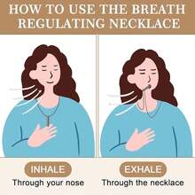 1pc Calmigo Meditation Necklace, Breathing Tool To Relieve Anxiety And Stress, Panic Attack Relief Meditation Accessory, Unisex Meditation Gift, Beach & Pool Essential - Multicolor - View 7