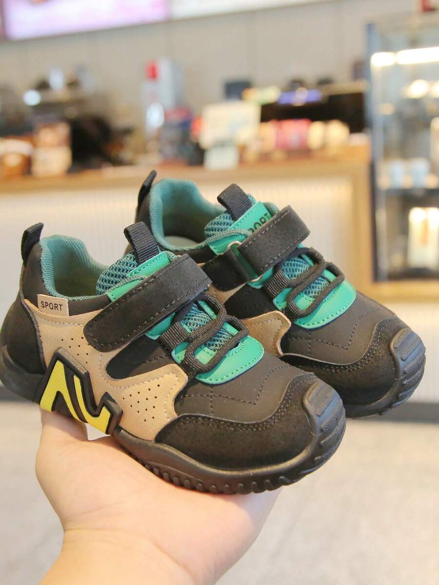 1 Pair Multi-Color Patchwork Design Kids Sports Shoes, New Arrival ...