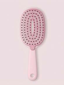 Quick & Easy Clean Anti-Tangle Hair Brush, Retractable Bristles With Self-Cleaning Nylon Brush, Gentle Detangling And Hair Loss Prevention, Ergonomic Handle For Women, Suitable For Hair, Fashion Styling Tool, Durable Plastic Handle, Self-Cleaning Hair Brush For Daily Use By Men And Women - Multicolor - View 13
