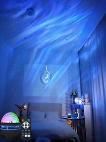 1 pieza Luz Proyector de Nebulosa, Luz Proyector de Aurora LED, Alimentado por USB, Con Control Remoto, Adecuado para Decoraciones de Fiesta, Decoraciones de Vacaciones, Decoraciones de Dormitorio, Decoraciones de Sala de Estar, Decoraciones de Boda, Decoraciones de Cumpleaños y Decoración del Hogar - Proyector de auroras - Ver 8