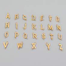 2件套新款经典字母吊坠金色不锈钢唇形多层链条项链，女士款 - 金黃色 - 查看 4