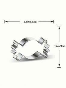 1pc Stainless Steel Candy Shaped Cookie Cutter, Creative Cartoon Biscuit Mold, Fruit Cutting Mold For Baking - View 6