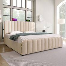 Bed Bases & Foundations - Beige + Linen + 160cm*200cm-3 - View 6