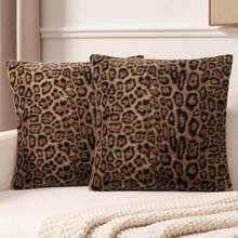 1/2 chiếc vỏ gối nhung in họa tiết da báo cổ điển, không kèm ruột gối, thích hợp cho phòng ngủ, phòng khách, ghế sofa, trang trí ngày lễ. - Nhiều màu - Xem 11