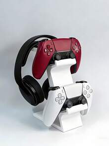 Giá đỡ tay cầm chơi game và tai nghe đa năng 3 trong 1, giá đỡ tay cầm chơi game cho 2 tay cầm và 1 tai nghe, giá đựng đồ tiết kiệm không gian trên bàn làm việc, giá để tai nghe dành cho game thủ chuyên nghiệp và người dùng thông thường, dùng cho giải trí tại nhà, thiết lập không gian làm việc, kệ lưu trữ, phụ kiện bàn làm việc, phụ kiện trò chơi, trang trí phòng chơi game. - Nhiều màu - Xem 2