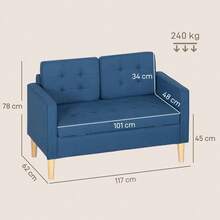 Futon - Blu - Visualizzare 10