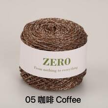 1pc 100g Metallic Yarn, DIY Silver Glitter Thread Crochet Lace Cord Round Strand Line For Bag, Hat, Doll Handcraft, 1.5MM Thick - Glitter Yarn - View 45