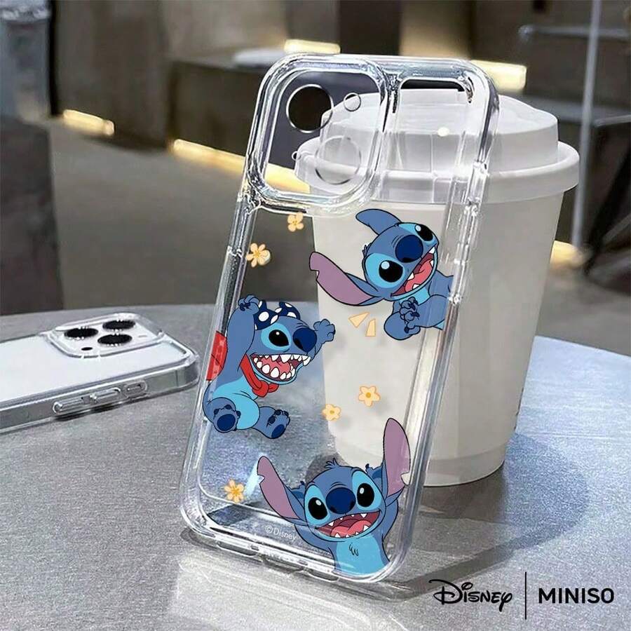 Disney Lilo & Stitch Playful Stitch All-Over Print Phone Case Suitable For IPhone 17/17 Pro/17 Pro Max/17 Air/16/15/14/13/12/11/X Series Iphone 17 Pro Max Case Iphone 17 Pro Case Iphone 17 Case Stocking Stuffers The Girlfriend - Clear - View 1