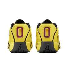 Nike JORDAN男士耐磨低筒繫帶運動籃球鞋 - 黃色/黑色 - 查看 8