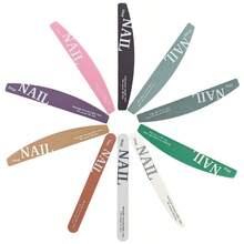 MyAoKuE-Up 10Pcs Nail File Set, Long And Curved Crescent-Shaped Double-Sided Nail Trimming Tools, Manicure Trimmer, Keratin Removal Tool, Reusable - Multicolor - View 4