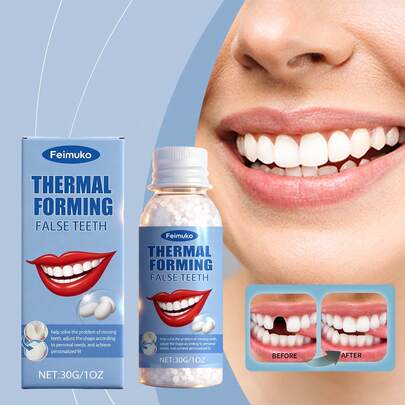 60g Solid Dental Wax, Natural Material, Gentle & Comfortable, Portable Solid Dental Wax/Theatrical Makeup Fake Teeth Decor, Easy To Use, Aesthetic Teeth, High Integrity