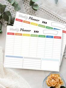 Sổ kế hoạch tháng không ghi ngày tháng, lịch trống, kích thước 11,4" x 14,7", thích hợp làm quà tặng cho nam và nữ. - Nhiều màu - Xem 5