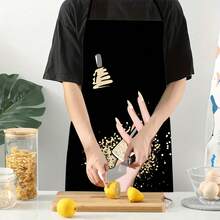 1pc Gold High-Quality Hand-Shaped Apron, Suitable For Cooking, Baking, Fruit Picking, And Manicurists - 1pc Gold Nail Polish - View 5