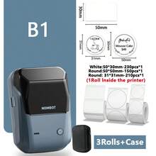 Niimbot B1 Mini Portable Thermal Printer, Pocket Label Printer Suitable For Self-Adhesive Stickers, UV Labels, Bluetooth Printing - Lake Blue Gray - View 12