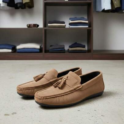 Shendy Vendy Zapatos formales de negocios para hombre, Mocasines Hombre Sin Cordones Con Diseño Elegante de Vestir Casual,Antideslizantes, Suaves, Cómodos y Transpirables-Zapatillas Modenas VersátilLisoEleganteEleganciaTelaHebillaCordónMOCASINES HOMBRE ELEGANCIA OFICINAOficinaTODAS LAS TEMPORADAS