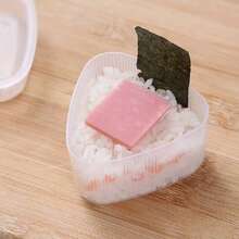 1/2 cái, Khuôn làm sushi, Khuôn làm sushi hình tam giác, Khuôn làm cơm nắm Onigiri sáng tạo, Khuôn làm cơm nắm viên, Hộp cơm bento sushi di động ngoài trời, Hộp cơm trưa dã ngoại, Dụng cụ nhà bếp, Phụ kiện nhà bếp - Xem 7