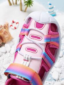 儿童休闲运动凉鞋，轻便时尚，男女童户外凉鞋 - 紅色 - 查看 9