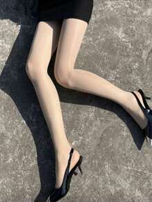 1/2pcs 0D Silky Shaping Leggings - Butt Lifting & Tummy Control Women Tight Pants, Super Stretchy Fitted (XS-5XL), Comfortable - Apricot - View 3