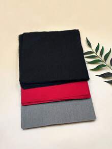 20pcs Linen Cross Stitch Fabric, Red/Gray/Black Optional, 25*25cm, Suitable For DIY Embroidery Patterns, Placemats, Coasters - Imitation Linen 25*25cm - View 6