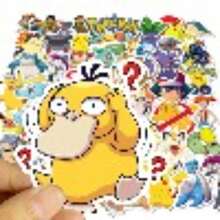 50/100pcs  Stickers, Cute , Skateboard, Bicycle, Guitar, Laptop, Waterproof, Children Toy Stickers - Multicolor - View 4