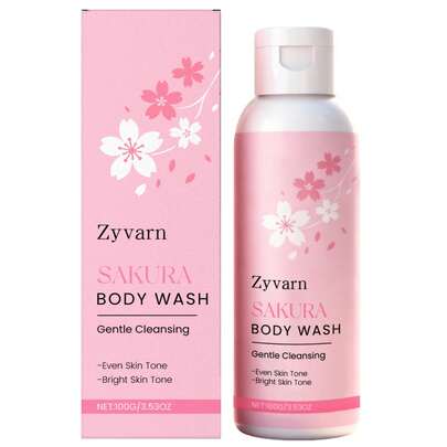 Sakura Shower Gel, Gentle And Effective Cleansing, Moisturizing, Prevents Dryness, Whitening And Brightening Shampoo
