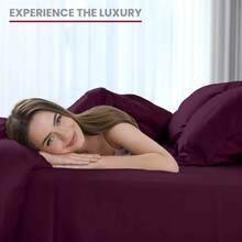 LUX DECOR 6-Piece Embroidered Bed Sheet Set – Brushed Microfiber Material, Deep Pocket Design, Lightweight & Breathable For Everyday Use – Graduation Gifts, Home Decor, Winter Vibes, Sleep Protection For Dorms, Student Beds, Back‑To‑School Gift, Christmas Decor, New Year Vibes - 李子 - 查看 3