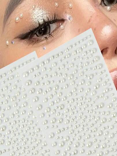 Khoảng 335 phụ kiện tóc đính đá và ngọc trai, thích hợp trang trí tóc dự tiệc cho bé gái (xếp ngẫu nhiên), nhãn dán ngọc trai 3D, nhãn dán đá quý, nhãn dán tự dính, đồ trang trí đính đá, phụ kiện tóc dán ngọc trai tự làm, quà tặng Halloween, Giáng sinh, ngày lễ.