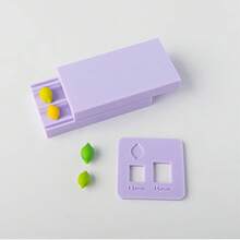 2件套3D柠檬软陶手工擀压模具，迷你水果粘土吊坠造型擀压模具DIY手工工具 - 檸檬 - 查看 3