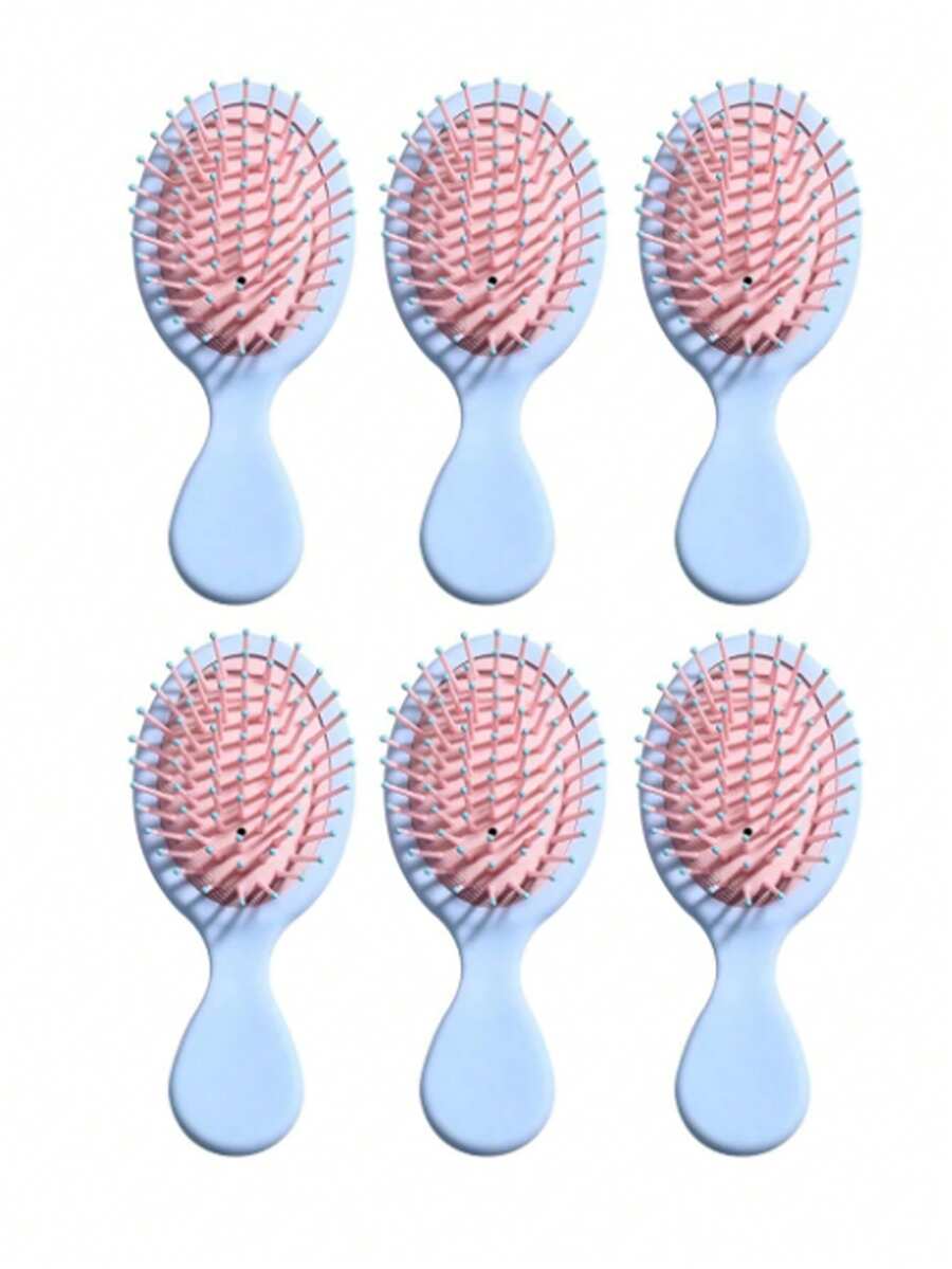 1/2/6/10/20件装升级版便携式气垫梳套装，可爱梳子，简约风格，干发卷发梳，洗发梳，优质材料，手持式梳子，美容配件，旅行必备，女士美发梳 - 淺藍色 - 查看 1