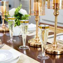 100/50/30/25/20/10pcs Set Transparent Gold/Champagne/Wine/Cocktail/Wedding Toast Reusable Cups, Suitable For New Year, Christmas, Party, Wedding And Other Large Events, Birthday, Valentine's Day And Back To School Season - View 2