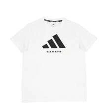 Adidas 阿迪达斯男童印花休闲短袖T恤，男童服装 - 白色 - 查看 12