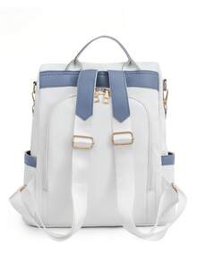 New Chinese Style Butterfly Print Sweet Women Backpack, Fashion, Suitable For Students, Office, Commuting, Travel, Multi-Functional Anti-Theft Waterproof Backpack - Blue - View 8