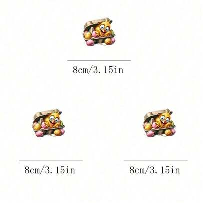 1 قطعة/2 قطعة/3 قطع رقعة مطبوعة بشكل فراخ جميلة، قابلة للكي على الملابس DIY اكسسوار، مناسبة للتي شيرت والجينز والكنزة والحقيبة واليدوية والوسادة