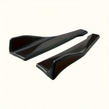 1 Pair Universal Car Rear Bumper Lip Protector - With Installation Hardware Front & Rear Fender Flares, Fits Most Vehicles, Exterior Decoration - A - View 9
