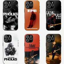 Funda para teléfono Leon Thomas "Pholks", diseño R&B Vibes, para iPhone 17 16 15 14 13 12 11, funda para amantes de la música, regalo para fans,  25 J - Beis - Ver 1