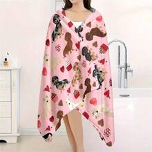 Khăn tắm biển 1 mảnh họa tiết hoạt hình dễ thương này có khả năng chống nắng và chắn gió. Được làm từ chất liệu nhanh khô, nhẹ và mềm mại, thích hợp cho hồ bơi, cắm trại và du lịch. - 1 cái - Xem 1
