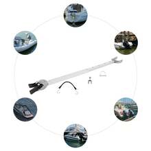 SanBouSi Transom Saver Transom Saver For Outboard Motor 23-35 Inches Adjustable Boat Transom Saver - Black and Silver - View 5