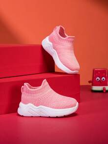 Giày thể thao slip-on thời trang mới năm 2026 dành cho trẻ em và thanh thiếu niên, kiểu dáng thường ngày, dễ thương, bền, chống trượt, mềm mại, thoáng khí, chất liệu lưới, thích hợp đi bộ trong nhà và ngoài trời. - Hồng - Xem 10