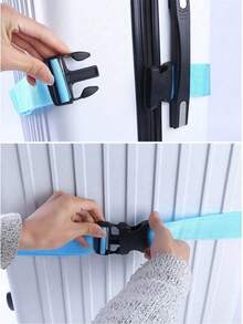 Personalized Luggage Strap, Customizable Name Luggage Strap, Nylon Customized Name Luggage Strap, Luggage Identification Belt, Strap For Securing Luggage, Luggage Belt, Luggage Wrap Strap - Multicolor - View 9