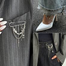 Accessory Personality Multifunctional Large Heart Pendant Pin Fashionable Banquet Clothing Decoration Brooch OJ5C - 金色-00311 - 查看 2