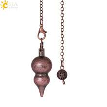 1pc Spiritual Metal Dowsing Pendant For Divination Double Rouds Copper Pendulo Radiestesia Healing Pendule Esoterics H089 - Pendulum - View 10